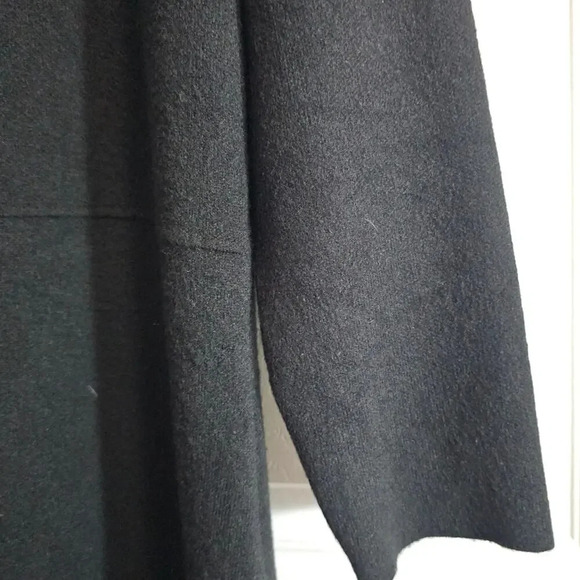 Cyrus Fit & Flare Large Sweater Dress Black Winter Modest Midi Classic Heavy - Picture 5 of 10